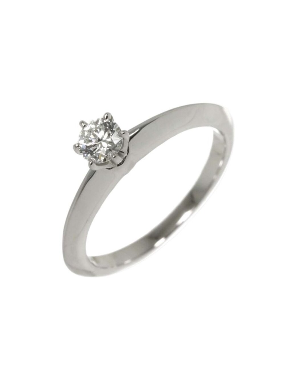 Tiffany & Co Solitaire Diamond Ring Platinum
